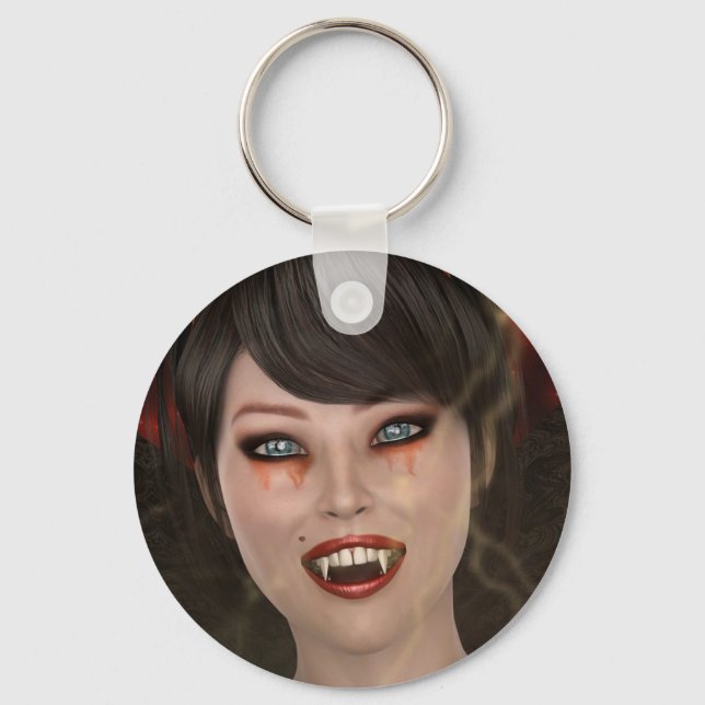Lady Vamp Keychain (Front)