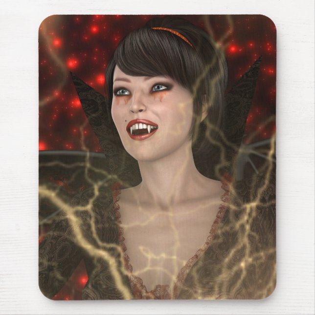 Lady Vamp Mouse Pad (Front)