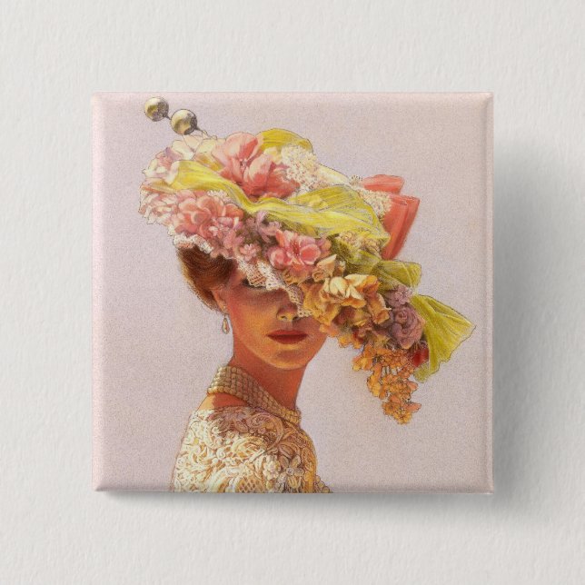 Lady Victoria Pinback Button (Front)