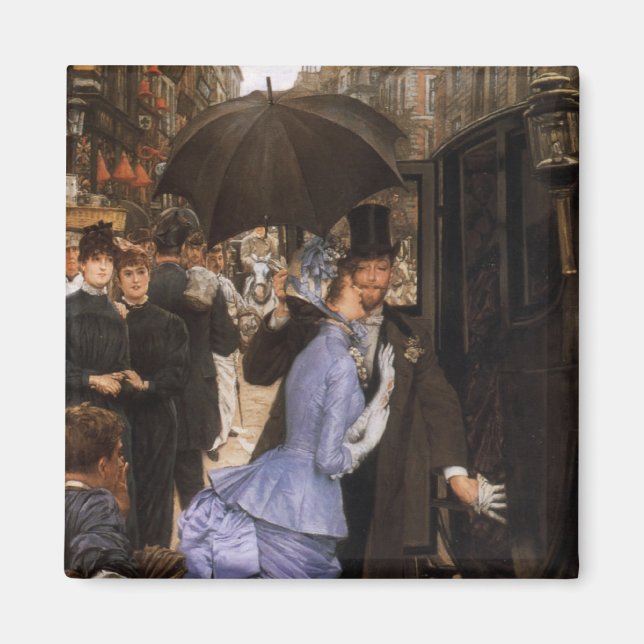 Lady Victorian Traveler Magnet (Front)