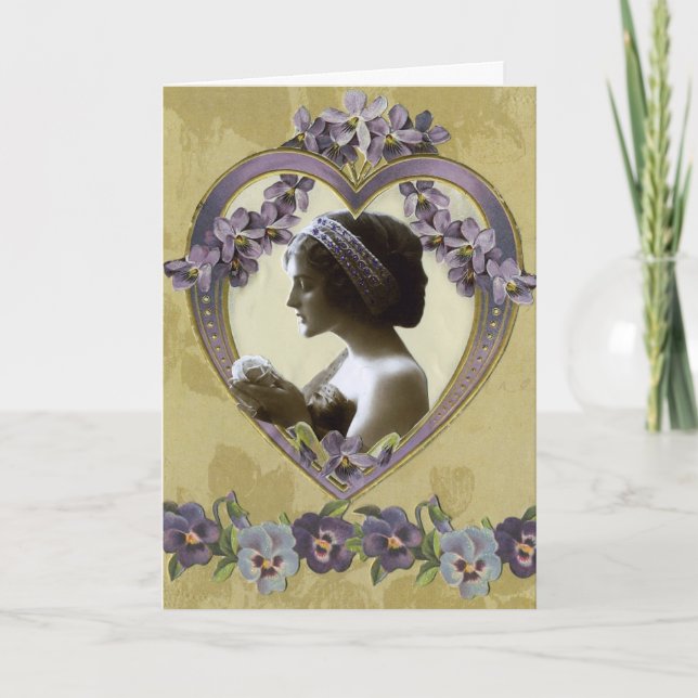 Lady Violet's Valentine Holiday Card (Front)