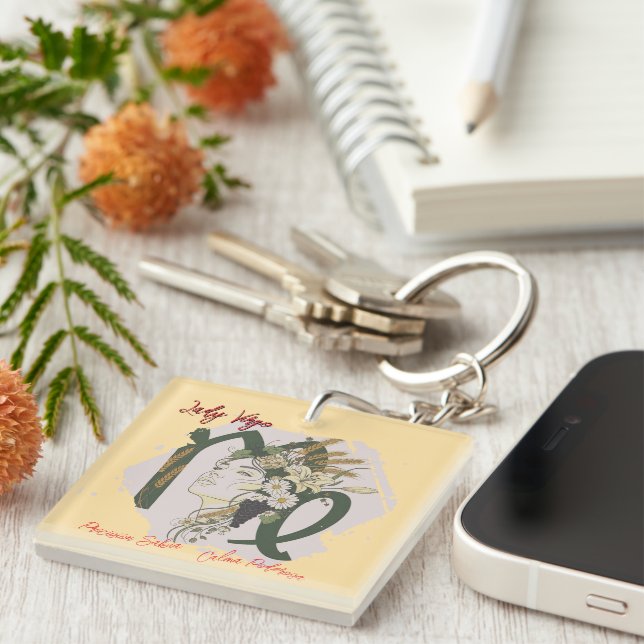 Lady Virgo Acrylic Keychain (Front Right)