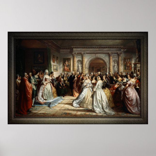 Lady Washington's Reception Day by D. Huntington Poster (Front)