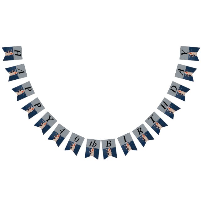 Lady White Suit by Ocean Holding Scottish Terrier Bunting Flags (All)