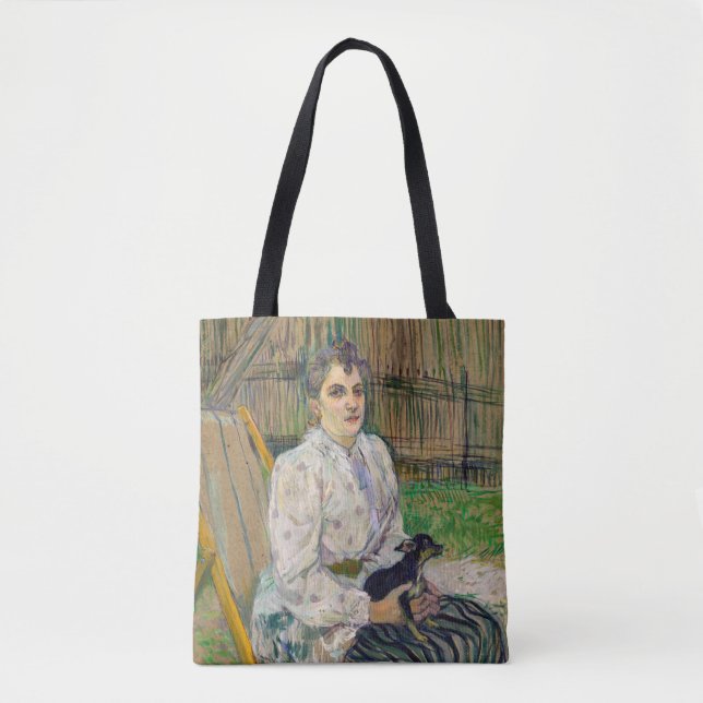 Lady With A Dog Tote Bag (Front)