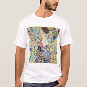 Lady with A Fan, Gustav Klimt T-Shirt