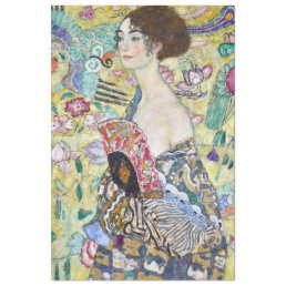 Lady with A Fan, Gustav Klimt Tissue Paper