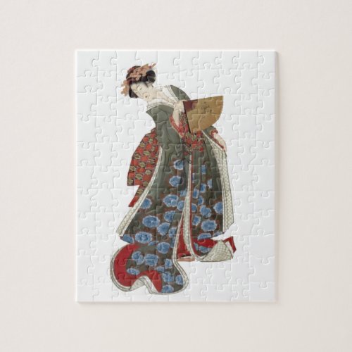 Lady with a Fan Jigsaw Puzzle