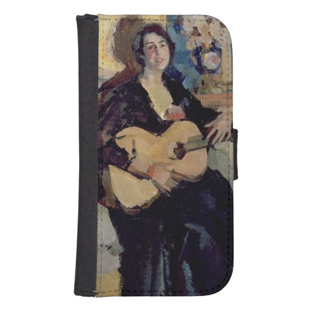 Lady with a Guitar, 1911 Samsung Galaxy Wallet Case (Front)