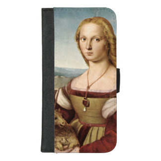 Lady with a Unicorn by Raphael Sanzio iPhone 8/7 Plus Wallet Case