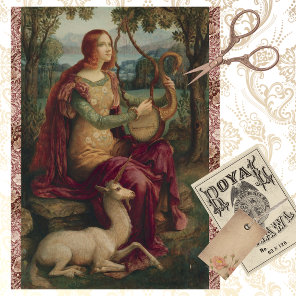 LADY WITH A UNICORN FINE ART BY ARMAND POINT TISSUE PAPER