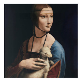 Lady with an Ermine by Leonardo da Vinci Acrylic Print