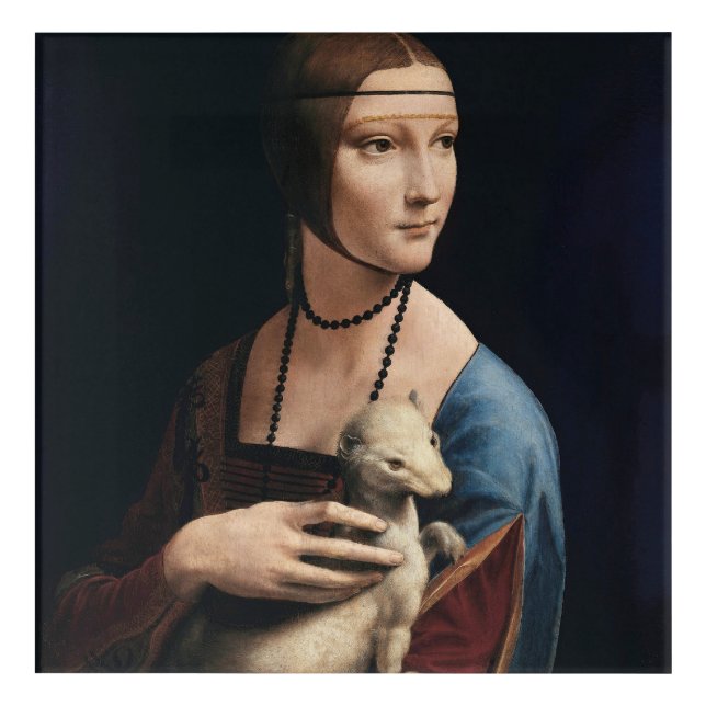  Lady with an Ermine by Leonardo da Vinci Acrylic Print (Front)