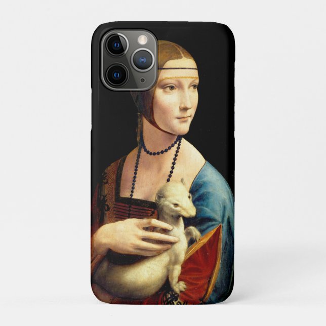 Lady with an Ermine by Leonardo Da Vinci Case-Mate iPhone Case (Back)