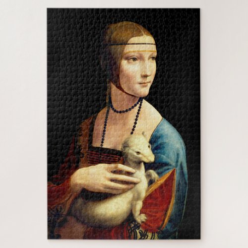 Lady with an Ermine by Leonardo Da Vinci Jigsaw Puzzle