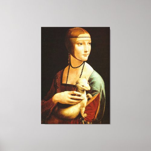 Lady with an Ermineleonardo da Vinci Canvas Print