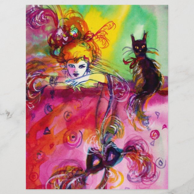 LADY WITH BLACK CAT FLYER (Front)