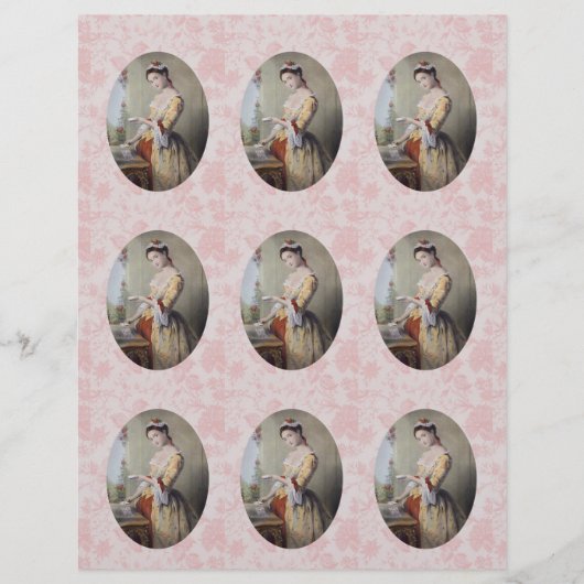 Lady with Cards (Front)