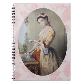 Lady With Cards Notebook by HumorUs at Zazzle