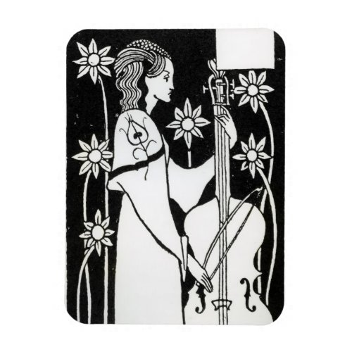 Lady with Cello from Le Morte dArthurlitho Magnet