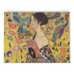 Lady With Fan - Gustav Klimt Calendar at Zazzle
