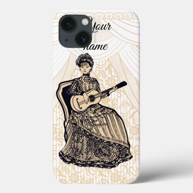lady with guitar Case-Mate iPhone case (Back)