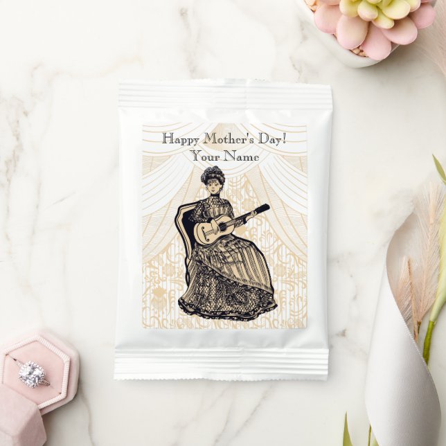 Lady with guitar  margarita drink mix (Wedding)