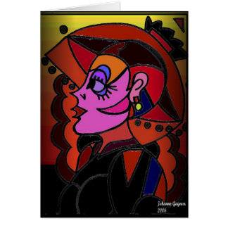 Lady with Hat Cards