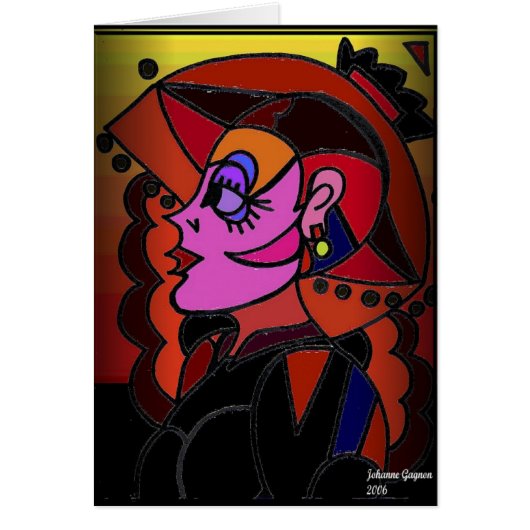 Lady with Hat Cards (Front)