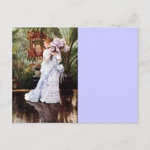 Lady with Lilacs Postcard