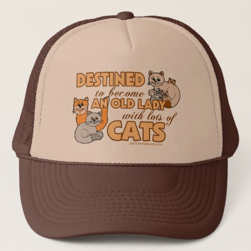 Lady With Lots of Cats Trucker Hat