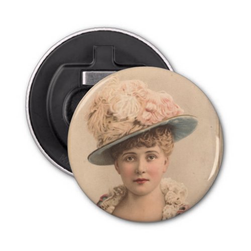 Lady with the Feather Hat Bottle Opener