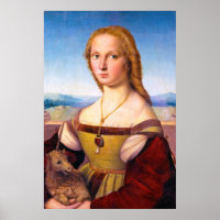 Lady with the Unicorn Raphael Santi portrait paint