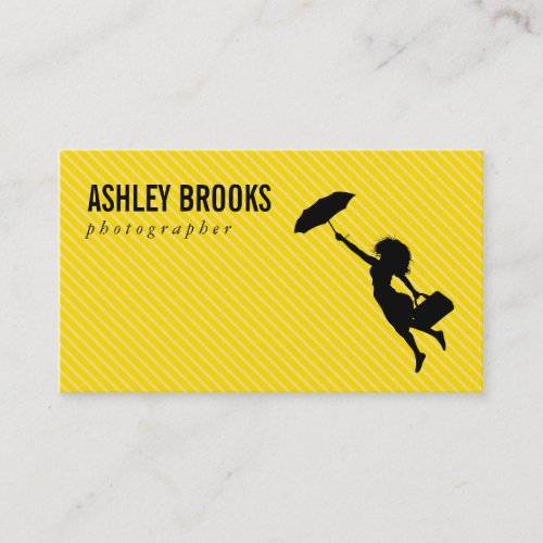 Lady with Umbrella Business Card