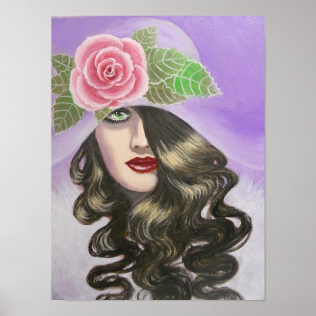 LADY WITH WAVY HAIR/POSTER POSTER (Front)