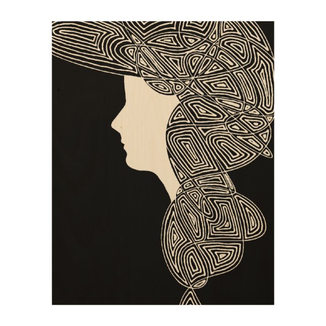 Lady Wood Wall Decor (Front)