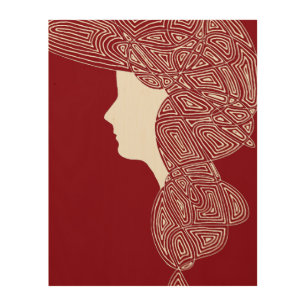 Lady Wood Wall Decor