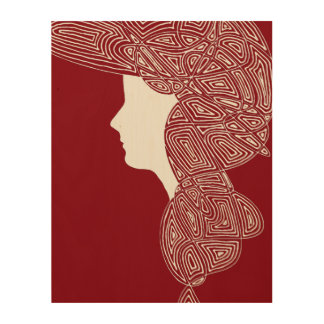 Lady Wood Wall Decor