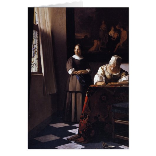 Lady Writing a Letter Cards (Front)
