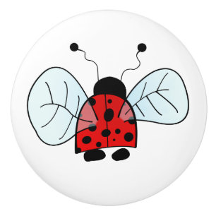 Ladybird Ceramic Knob