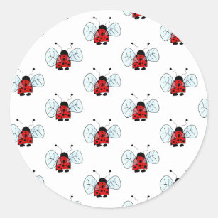 Ladybird Classic Round Sticker