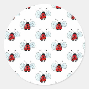 Ladybird Classic Round Sticker