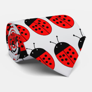 Ladybird Design Neck Tie