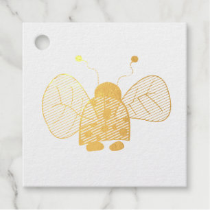 Ladybird Foil Favor Tags
