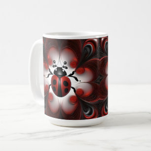 Ladybird Fractal Art Design, Coffee Mug