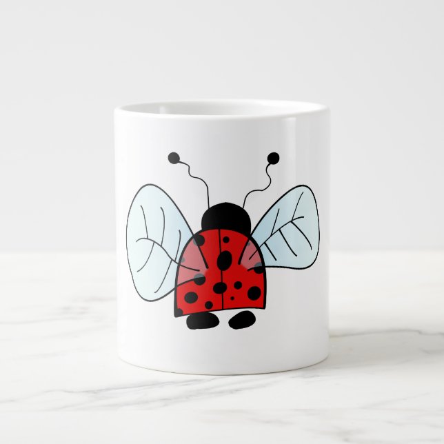 Ladybird Giant Coffee Mug (Front)