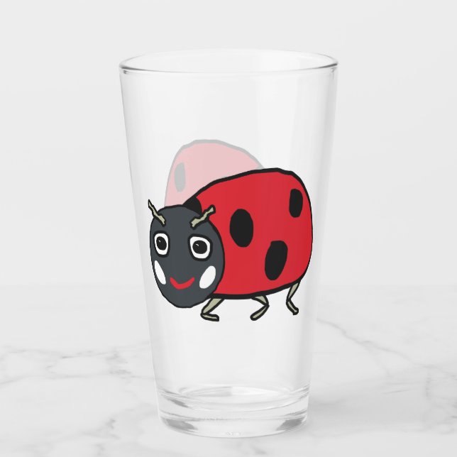 Ladybird Ladybug Glass (Front)