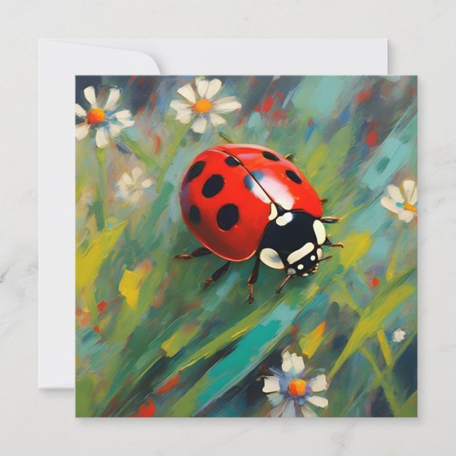 Ladybird Ladybug Greetings Card (Front)