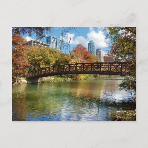 Ladybird Lake Running Trail Bridge _ Austin Texas Postcard