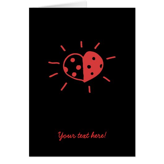 Ladybird love card (Front)